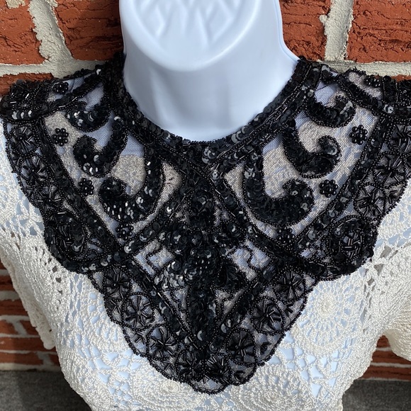 Beaded Lace Collar/Necklace Vintage - Picture 1 of 7